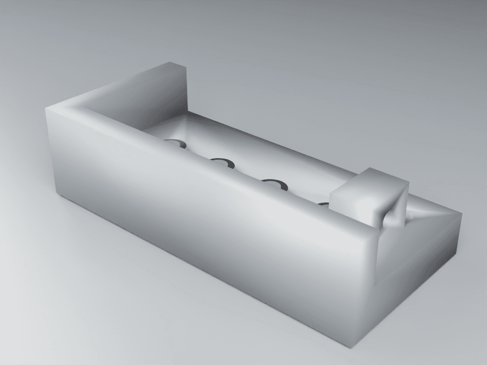 Bushed Drill Jig — engineering assembly render